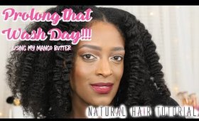 Wash N Go to Braid Out using my Mango Butter  l ReanellSelina