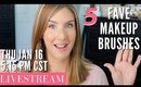 LIVESTREAM 5 Favorite Makeup Brushes! Upcoming Video SNEAK PEEK