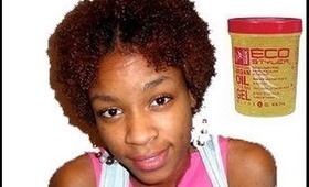 ✄Hair| Wash n Go Tutorial-Natural Hair: Argon Oil Eco Styler + Curly Tresses