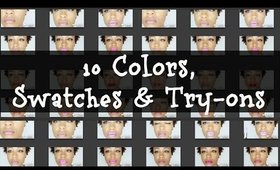 10 KISS Moisture Lipsticks: Swatches and Demo