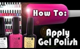♥♥How To Apply Gel Polish At Home... Using CND SHELLAC ♥♥