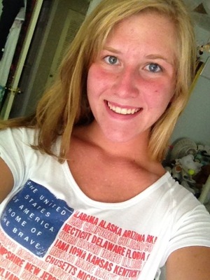 Happy 4th of July!! Absolutely no makeup on! 