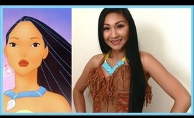 Disney's Pocahontas Makeup Tutorial & DIY Necklace (Halloween)