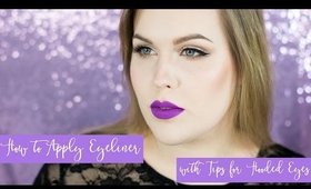 How to Apply Eyeliner with Tips for Hooded Eyes // Rebecca Shores MUA