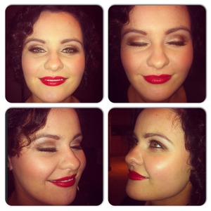 I created this 50s makeup look on a client who had never worn lashes or a red lip and what a transformation it was using MAC cosmetics ruby woo lippie and amy childs flirt lashes with mac naked lunch and woodwinked all over lid with embark also MAC in the socket