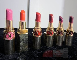 Photo from the Lipstick Site of Yves St. Laurent lipsticks
