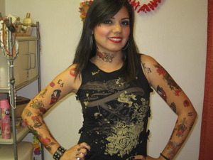 Hallowen Costume '08 - Kat Von D - I had help from my sister, thank goodness! Ha ha. 