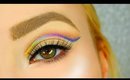 Rainbow Liner Cut Crease Makeup Tutorial 🌈