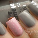 Pink and Gray Nails