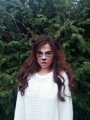 Deer makeup Halloween 