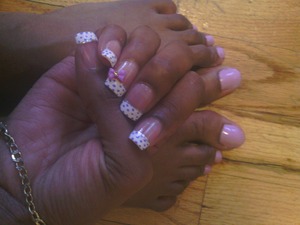 Loving my nails & Its my fav color :)