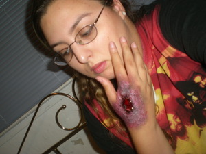 First time doing some special effects makeup :)