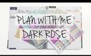 Dark Rose Plan with Me in the Erin Condren