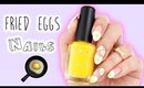 Cute Fried Eggs Nail Art |  Food Nails ♡