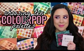IF I COULD ONLY KEEP 10 COLOURPOP PALETTES!