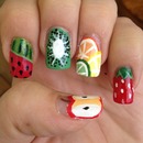Summer fruit nails