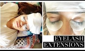 Getting Eyelash Extensions at Home | Vlog