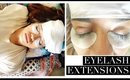 Getting Eyelash Extensions at Home | Vlog