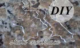 DIY State/Country Wire Necklace | Laura Neuzeth