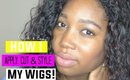 How I Apply, Cut & Style My Wig! Vanessa Express Los Mogan Wig | Jessica Chanell