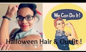 GRWM  ♥ Rosie the Riveter , Hair & Outfit ! Ѽ | anissalove234