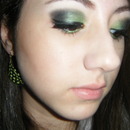 St.Patrick's Day Make up look side view 