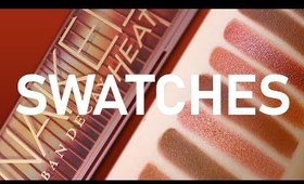 Urban Decay NAKED Heat Palette Swatches