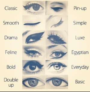 Different ways to style your eyeliner 