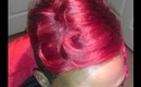 Cherry Pop Red Short Tapered Hair Cut