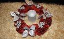 Manualidad Centro De Mesa Con Conos De Pino-DIY Pine Cone Christmas Center Piece Wreath