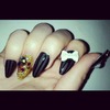 Black Stilleto Nails