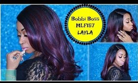 BOBBI BOSS SYNTHETIC  WIG - MLF157 LAYLA LACE ☆OIL SLICK WIG TUTORIAL