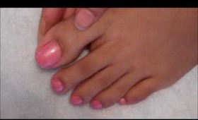 Nail Art - Pedicure French tip
