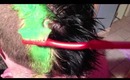 Dying & Cutting my BF's hair into a UV Mohawk