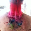rainbow ombré hair <3