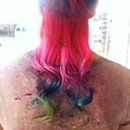 rainbow ombré hair <3
