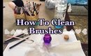 How to Clean Brushes, Fast and Effective