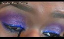 Purple Smokey Eyes With Blue Liner