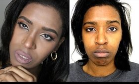 Easy Eyes n' Face Makeup Tutorial | Affordable Ultimate , Sonia k Makeup Brush set 4 Beginners