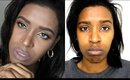Easy Eyes n' Face Makeup Tutorial | Affordable Ultimate , Sonia k Makeup Brush set 4 Beginners