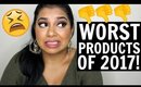 DISAPPOINTING PRODUCTS OF 2017! | MissBeautyAdikt