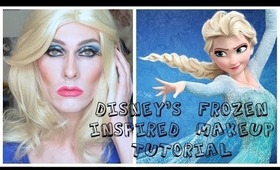 Disney's Frozen Inspired Drag Queen Makeup Transformation