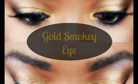 Gold Smokey Eye Tutorial Talk Through