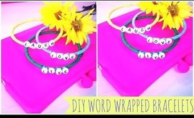 ♥ DIY Word Wrapped Bracelets MakeitinMay ♥