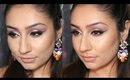 Drugstore get ready with me : Rose gold smokey eyes nude lips brown skin makeup