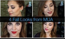 4 Fall Looks with MUA!