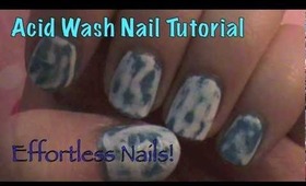 DIY:❤Acid Wash Nails❤ (EASY!)