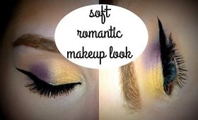 Soft Romantic Makeup   ||  Gold & dusty lavender