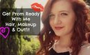 ♥ Get Prom Ready With Me | Makeup, Hair & Outfit ♥