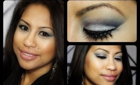Silver Bells Holiday Glitter Eye Makeup : How To